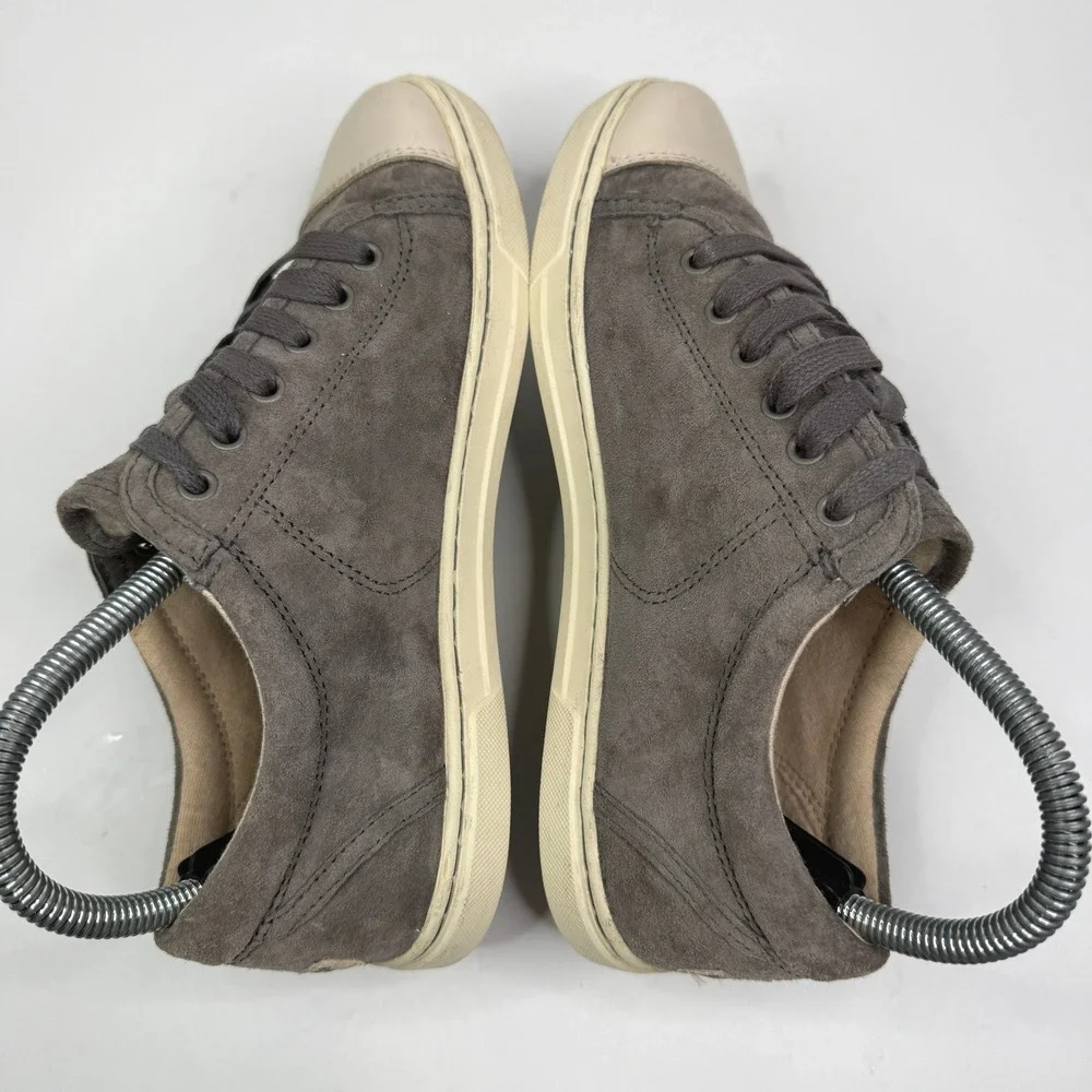 UGG Australia Womens 7 Grey Suede Low Top Lace Up Sneakers 1010638 - Picture 5 of 8